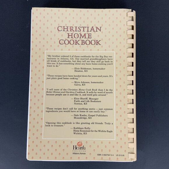 Christian Home Cookbook Traditional Family Recipes Mennonite Church Women 1991 - Picture 3 of 12